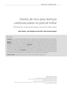 Fatores de risco para doen&ccedil;as cardiovasculares no policial