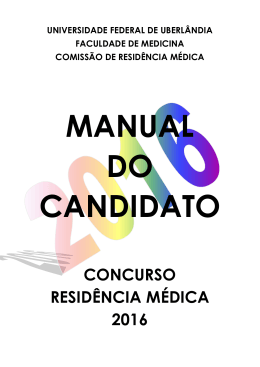 Manual do Candidato e Referências Bibliográficas - Edital 02