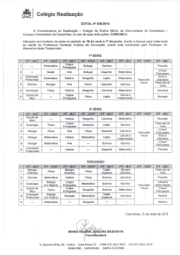 Edital 06/2015 - Universidade do Contestado