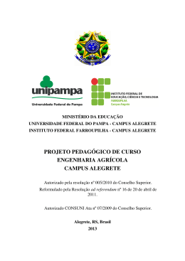 PPC Curso de Bacharelado em Engenharia Agr&iacute;cola