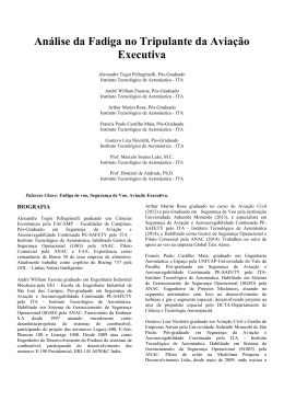 A Low-Power, Long Duration - Sindicato Nacional dos Aeronautas