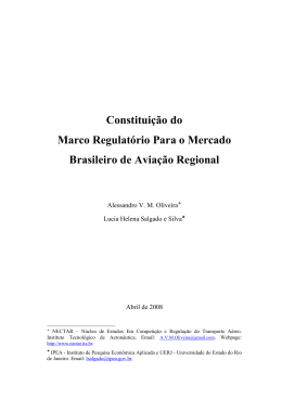 Constitui&ccedil;&atilde;o do Marco Regulat&oacute;rio Para o Mercado Brasileiro de
