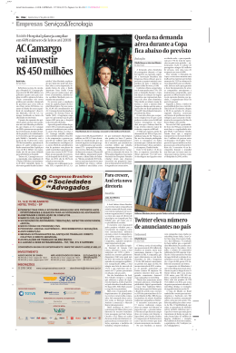 AC Camargo vai investir R$ 450 milh&otilde;es