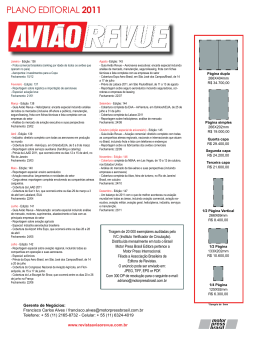 PLANO EDITORIAL 2011