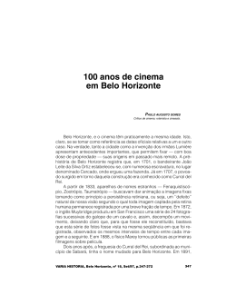 100 anos de cinema em Belo Horizonte - Fafich