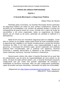 Guarda Municipal de Belo Horizonte | Funda&ccedil;&atilde;o Guimar&atilde;es Rosa