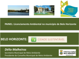 Licenciamento Ambiental no município de Belo Horizonte