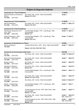 &Oacute;rg&atilde;os da Segunda Inst&acirc;ncia - Tribunal de Justi&ccedil;a de Minas Gerais