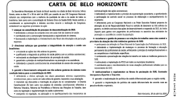 Carta de Belo Horizonte, 2003.