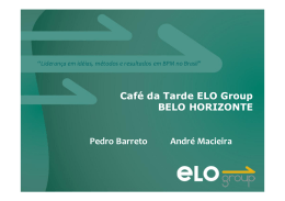 ELO Group &ndash; Apresenta&ccedil;&atilde;o Belo Horizonte Recurso