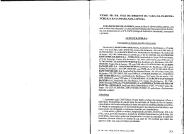 ExMo. sn. DR. JUIz DE DIREITO DA vARA DA FAZENDA
