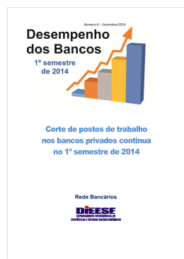 Desempenho dos Bancos no 1&ordm; semestre de 2014