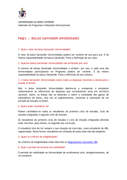 FAQ`s | BOLSAS SANTANDER UNIVERSIDADES