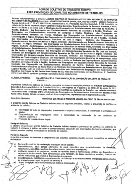 Preven&ccedil;&atilde;o de Conflitos - Sindicato dos Banc&aacute;rios