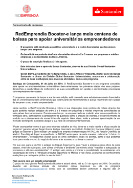 Comunicado de imprensa em pdf.