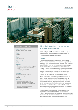 Hospital Brasileiro Implementa Servi&ccedil;os Inovadores