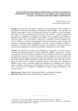 qualidade do atendimento prestado ao cliente-cidadão da