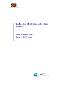 Qualidade e Efici&ecirc;ncia dos Servi&ccedil;os P&uacute;blicos