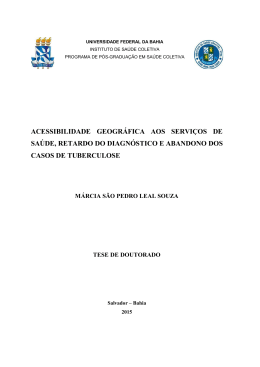 ACESSIBILIDADE GEOGR&Aacute;FICA AOS SERVI&Ccedil;OS DE