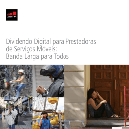 Dividendo Digital para Prestadoras de Serviços Móveis