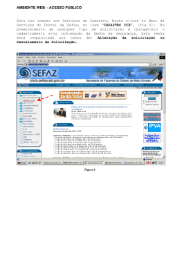 AMBIENTE WEB &ndash; ACESSO P&Uacute;BLICO Para ter acesso aos Servi&ccedil;os