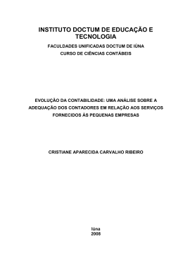 Evolu&ccedil;&atilde;o da Contabilidade