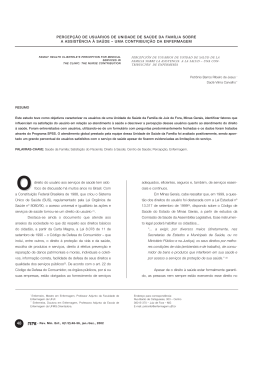 direito do usu&aacute;rio aos servi&ccedil;os de sa&uacute;de tem sido foco de discuss&atilde;o