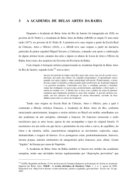 3 A ACADEMIA DE BELAS ARTES DA BAHIA
