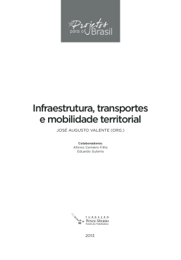 livro Infraestrutura, transportes e mobilidade territorial