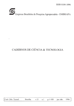 CADERNOS DE CIÊNCIA & TECNOLOGIA