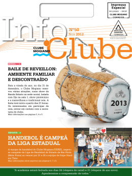 Infoclube - n&ordm;50 | Nov 2012