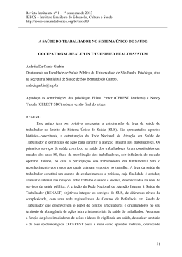 O psicólogo e a atuação na área da saúde do trabalhador
