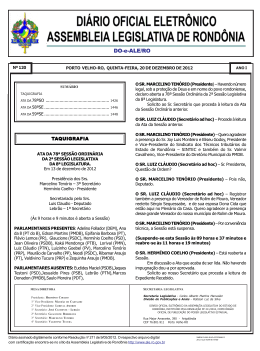 DO-e-ALE/RO - Assembleia Legislativa