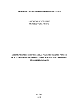 PROJETO DE PESQUISA - Faculdade Cat&oacute;lica Salesiana do