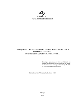 V&Acirc;NIA APARECIDA RIBEIRO A RELA&Ccedil;&Atilde;O DO