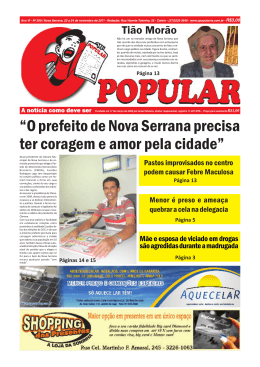 &acute;2 prefeito de Nova Serrana precisa ter coragem e amor pela cidade&micro;