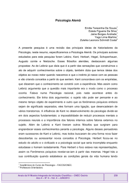 Psicologia Alem&atilde;