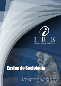 hist&oacute;ria da sociologia