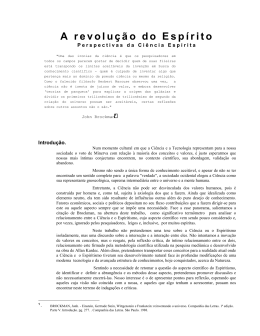 A Revolu&ccedil;&atilde;o do Esp&iacute;rito - Perspectivas da Ci&ecirc;ncia Esp&iacute;rita