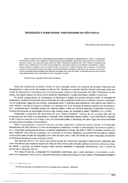 portugueses em S&atilde;o Paulo / Alice Beatriz da Silva Gordo Lang. As