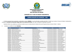 HOMOLOGA&Ccedil;&Atilde;O DE ISEN&Ccedil;&Atilde;O - NIS