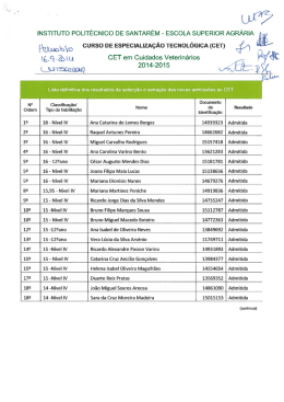 Cuidados Veterin&aacute;rios - Instituto Polit&eacute;cnico de Santar&eacute;m