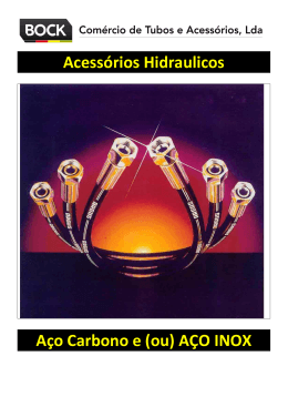 Acess&oacute;rios Hidraulicos A&ccedil;o Carbono e (ou) A&Ccedil;O INOX