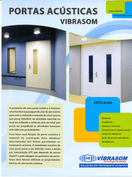 O propósito de uma porta acústica é fornecer