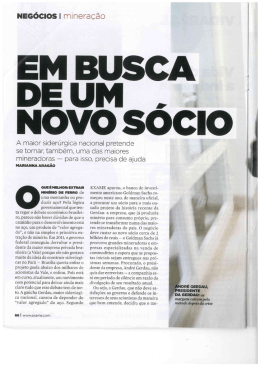 Artigo Em busca de um novo S&oacute;cio