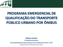 programa emergencial de qualificação do transporte público