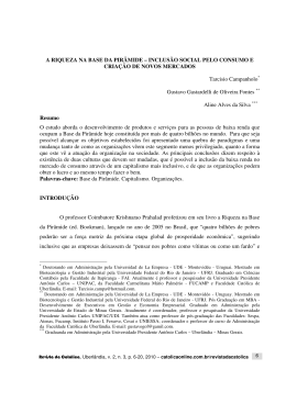 A RIQUEZA NA BASE DA PIR&Acirc;MIDE