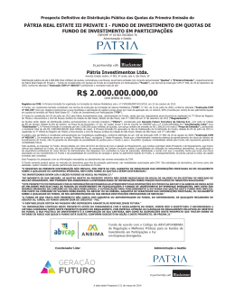 R$ 2.000.000.000,00 - Pátria Investimentos