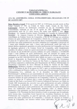 PARANAPANEMA SA, CNI-`.].FMF Nº bli.393.3b9fi]llill-lti