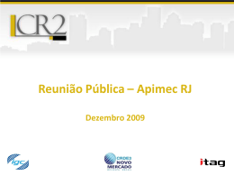 Reunião Pública – Apimec RJ